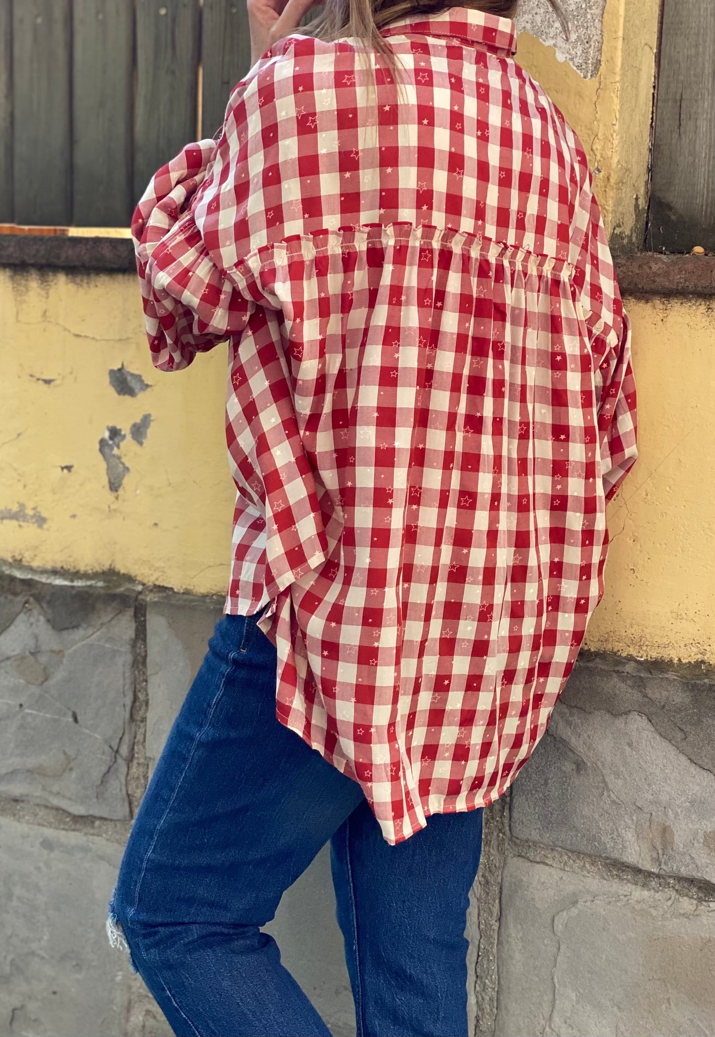 Camisa cuadros rojos