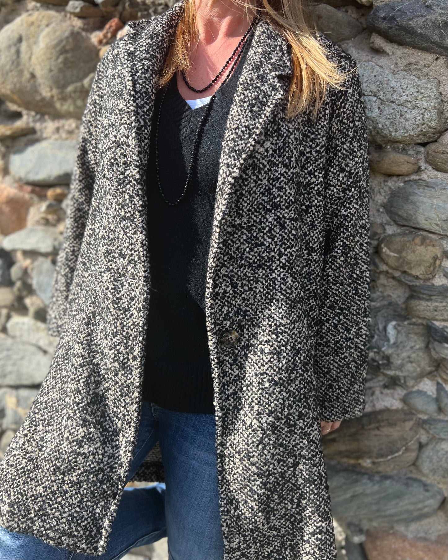 Abrigo largo cheviot