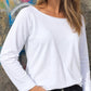 Básica cuello barco blanca
