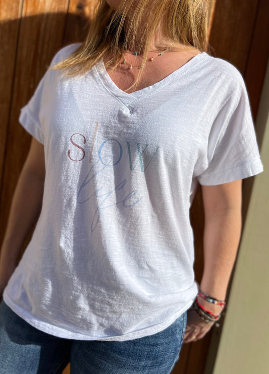 Camiseta manga corta “SLOW LIFE”
