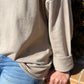 Sudadera pico beige