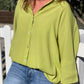 Blusa manga tres cuartos pistacho
