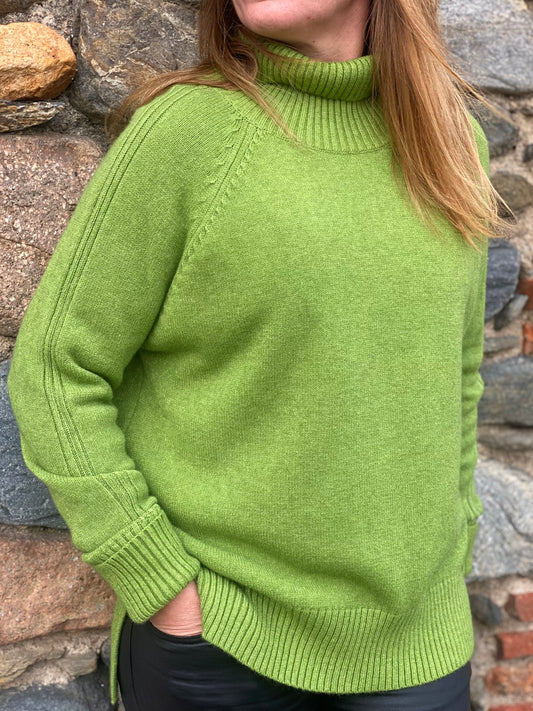 Jersey cuello alto verde