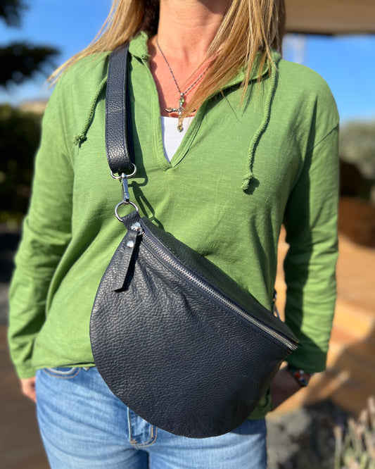 Bolso riñonera XL marino