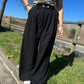Pantalón traje 2 botones negro